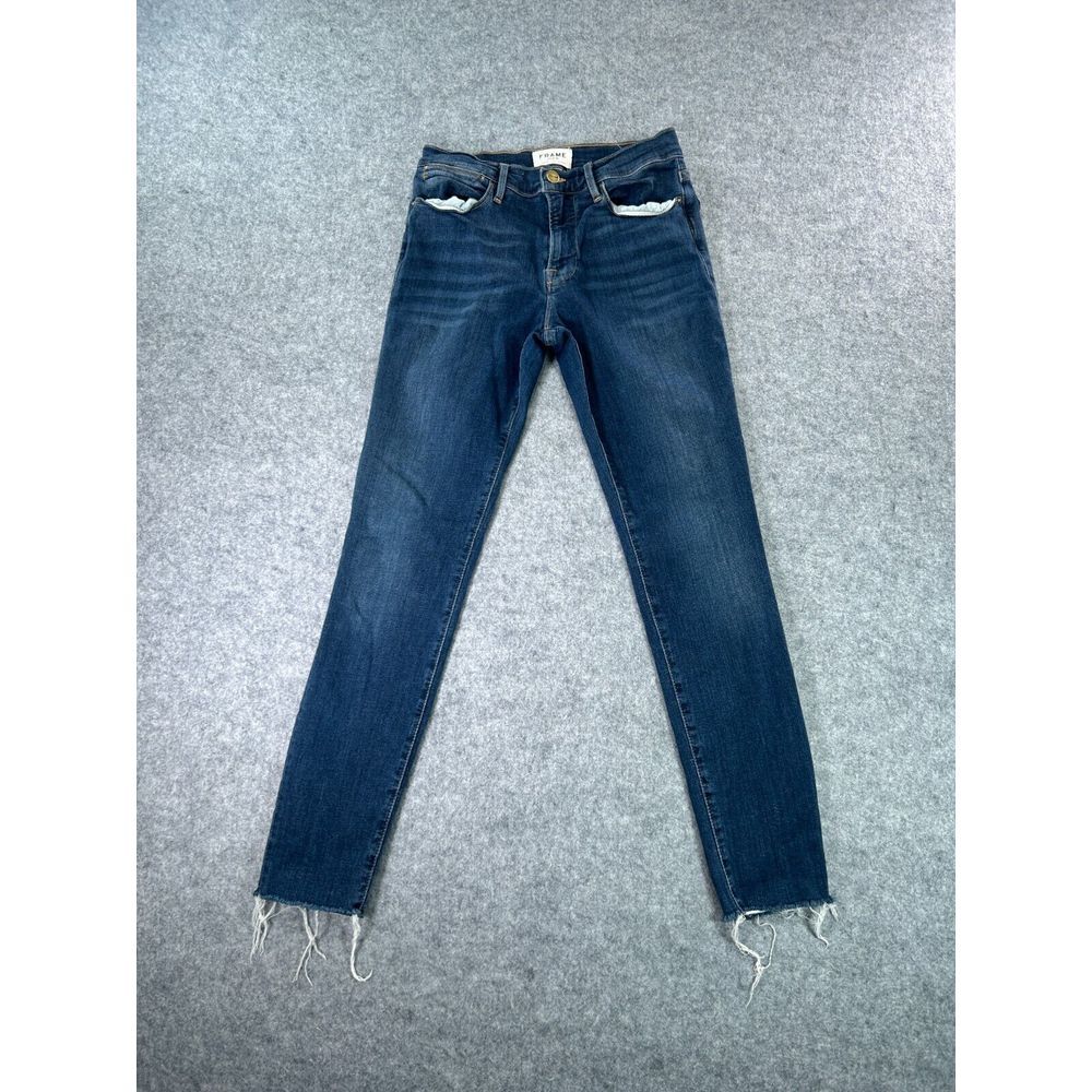Frame Jeans Womens 27 Blue‎ Distressed Denim Le High Skinny